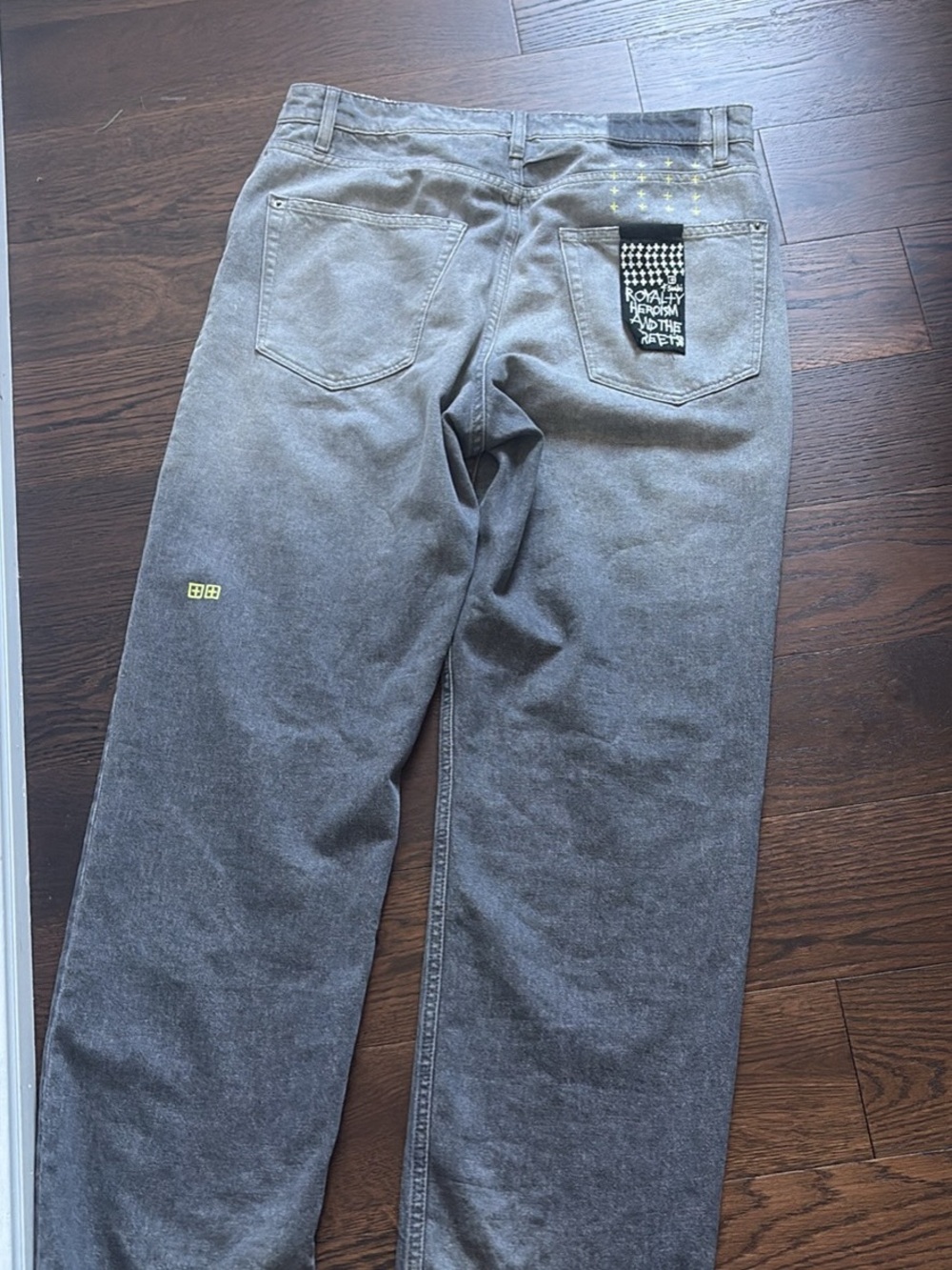 Ksubi Men's Baggy Washed Black/Grey Jeans